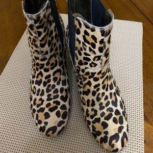 Coach and Four calf hair leopard print women’s boots size 8